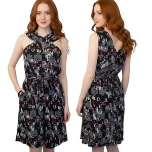 RACHEL ROY🔖NWT! "Print a Line" Halter Dress - Size 14